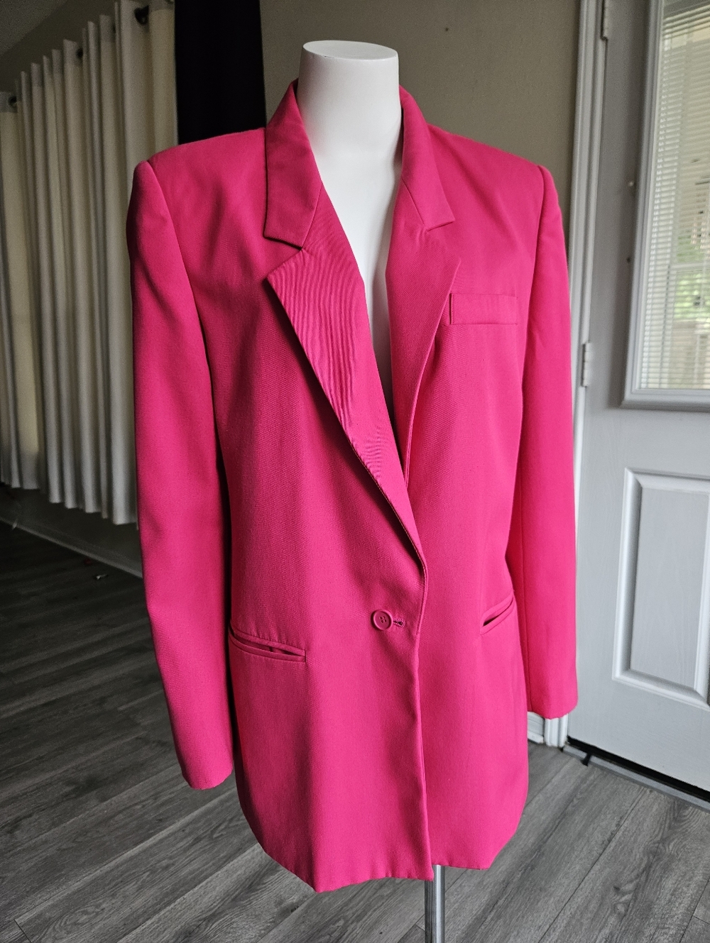 Worthington Vintage Fuchsia Pink Blazer Size 12